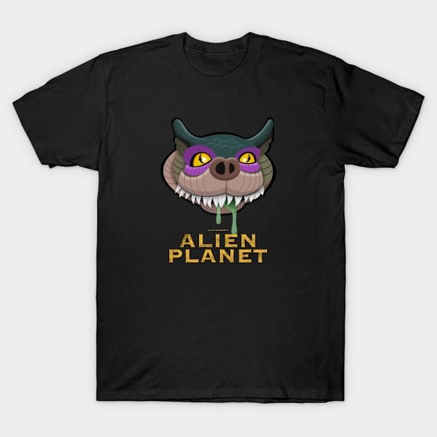 Giree - Alien Planet - No Heart Yellow T-Shirt by Monster Maxson Productions LLC